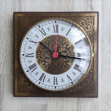 Wanduhr mit Echtglasscheibe 20 x 20 cm Batteriebetrieben