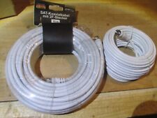 2 Rollen Kabel 15+10meter SAT Stecker / Restposten S61