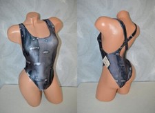 *NEU* Sportlicher Batik Wetlook Glanz Vintage Badeanzug von Grigo, Gr.36 38