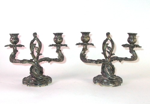 Paar jugendstil girandolen - jugendstil, /