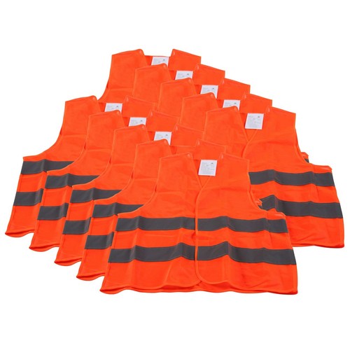 10x warnweste warnschutzweste - 10x,