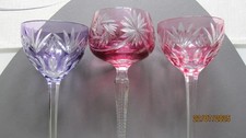 3 Römer Wein Kristall Gläser handgeschliffen aus Nachlass!