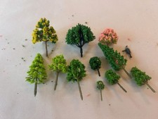 Konvolut 10 Laubbäume und Nadelbäume H0 / N Landschaft, Eiche, Bäume