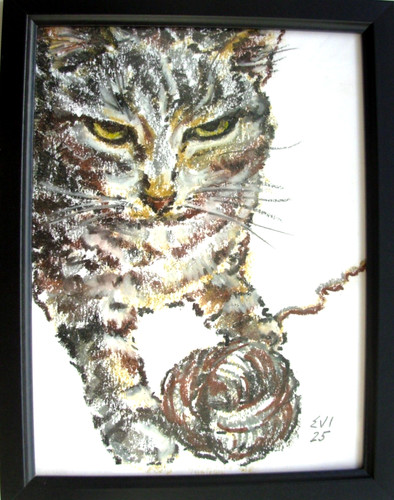 Katze original öl - katze,