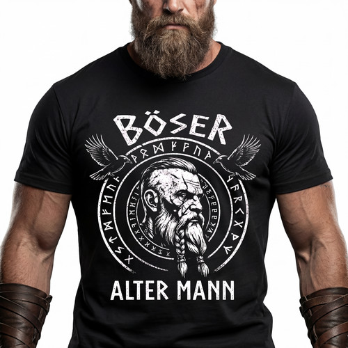 Wikinger shirt böser alter - t-shirt,