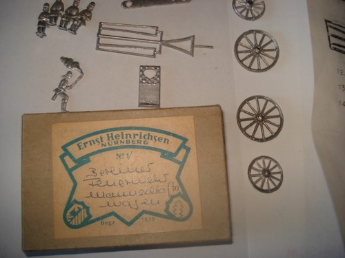 Zinnmodell pferdegespann - zinnmodell,,