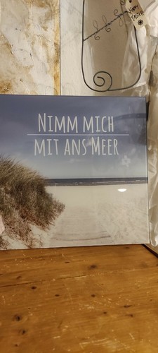 Glasbild dekobild nimm mich - glasbild,