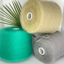 Spitze SUPER KID MOHAIR MERINOWOLLE Konen Garn Hand Maschinenstricken