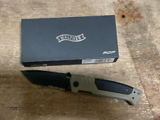 Walther PDP Tanto Folding Knife Serrated BLK-FDE SE Messer - aus Sammlung