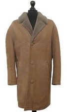 Mens Leather Jacket Coat XL