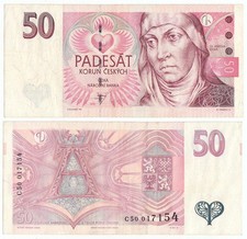 Tschechien  Statni Banky   50 Korun 1997   kaum gebraucht