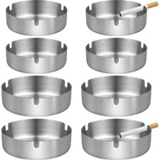 Edelstahl Aschenbecher Set