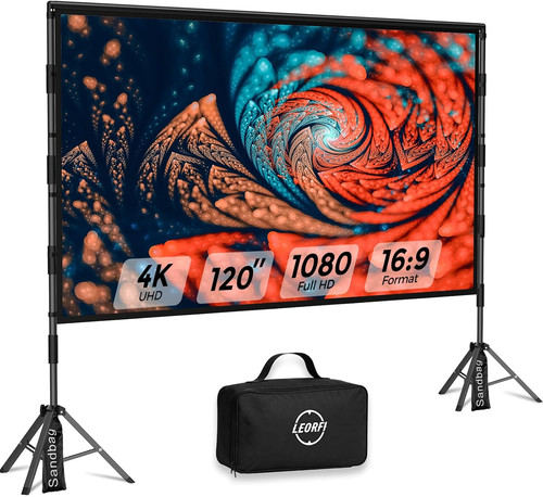 Beamer leinwand mit stativ 120 - beamer,