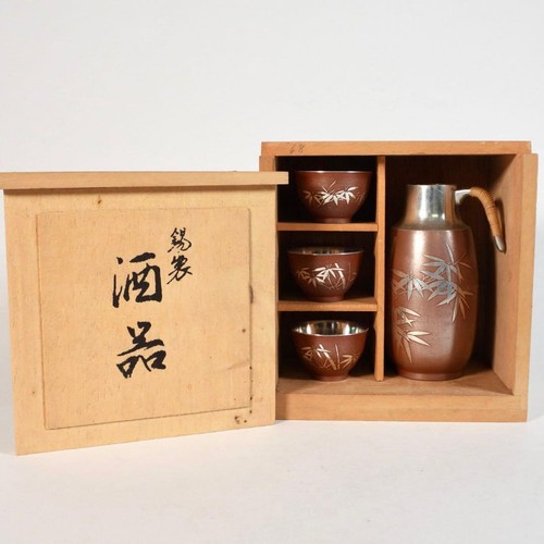 Japanisches blech sake - japanisches, set
