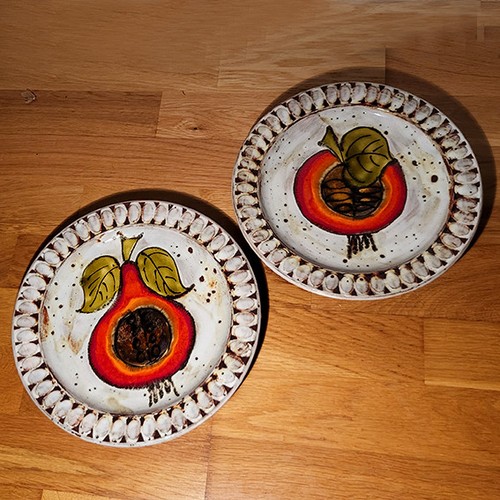 2er set keramik wandteller - set,