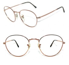 RAY BAN BRILLE GOLD ROT RUND 3582-V 2943 49 DAMEN FASSUNG 6470 DAVID 3447 ETUI