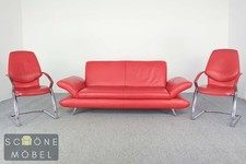 KOINOR Designersofa Leder rot