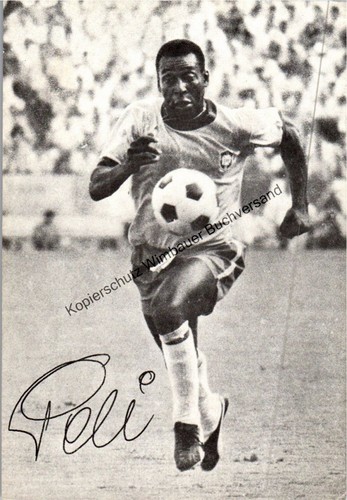 Autogrammkarte pelé - autogrammkarte,