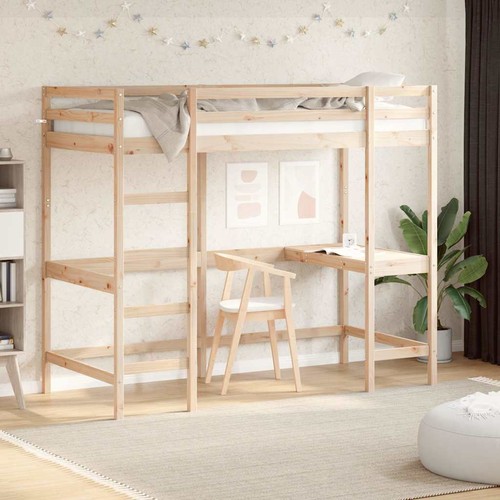 Hochbett mit schreibtisch - hochbett,