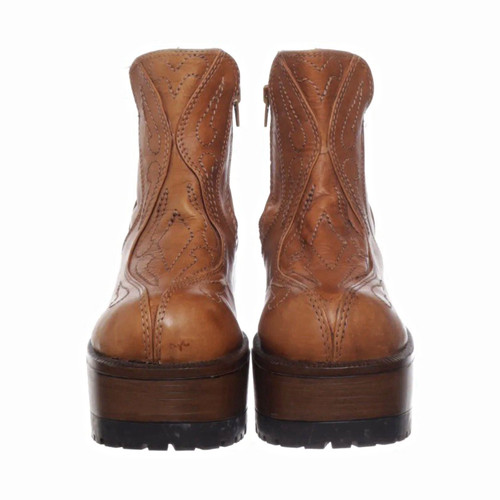 Bullboxer leder plateau boots - leder,