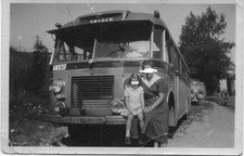 Foto Bus - Oldtimer: SCANIA - VABUS, Schweden ~1956, 6x9 cm