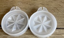 Tupperware 2 Ersatzdeckel für Puddingform - Neuwertiger Zustand  - Sternchen
