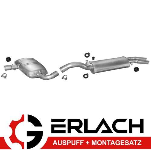 Auspuffanlage für golf ii - für,