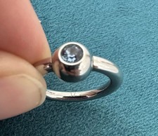 Ring, blau - Edelstahl