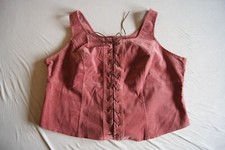 Extravagante Cord - Corsage, stretch, Weste, Kord, Korsage, rosa, Gr. 54 - NEU!