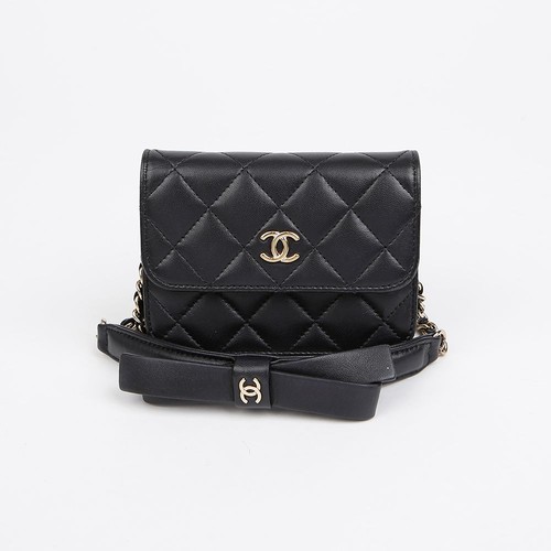 Chanel lammleder logo mini - lammleder,