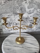  Schöne 3 arm Kerzenleuchter Kerzenhalter Aus Indien Gold Farbe Schöne Muster 