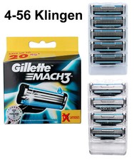 Gillette Mach 3 Rasierklingen 4 - 56 Ersatzklingen im tKh ohne Verpack 4 8 12 16