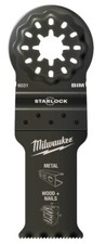 10x Milwaukee Multitool Sägeblatt 47x28mm Bi-Metall Multimat. Starlock 48906034
