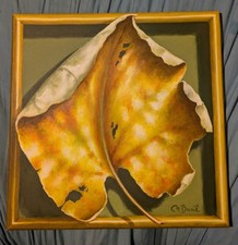 Herbstblatt Ölgemälde von