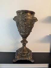Amphore Weinkrug Messing Pokalvase Wasserkrug Putten  Vase Antik Metallvase