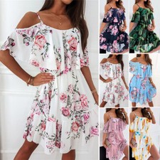 Damen Blumen Kurzarm