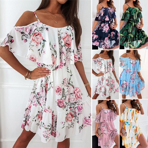 Damen blumen kurzarm - damen,