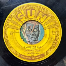 HEAR Johnny Cash 45 I Walk The