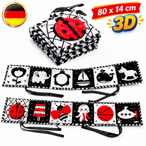 Schwarz weiß baby - schwarz-weiß, baby-stoffbuch