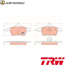 BREMSBELAGSATZ SCHEIBENBREMSE