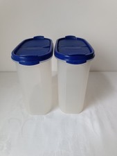 Tupperware Eidgenossen 1,7 L blaue Duo-Deckel RAR TOP
