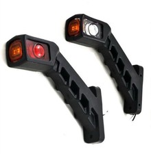 2x Begrenzungsleuchten Positionsleuchten Anhänger Gelb Rot Weiß LED LKW 12V-24V