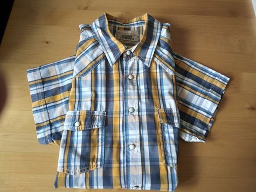 Identic hemd blau gelb - hemd, blau-gelb