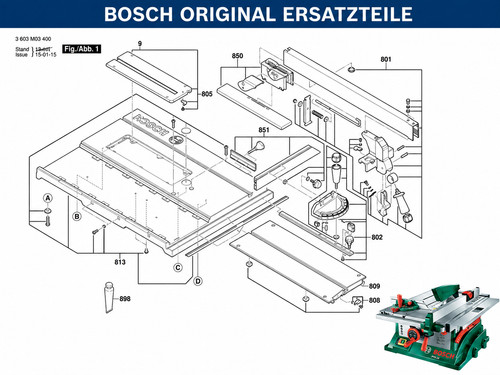 Bosch pts tischkreissäge - pts,