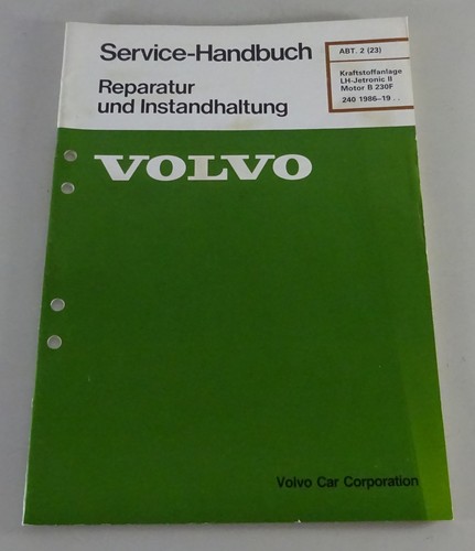 Werkstatthandbuch volvo 240 - volvo,