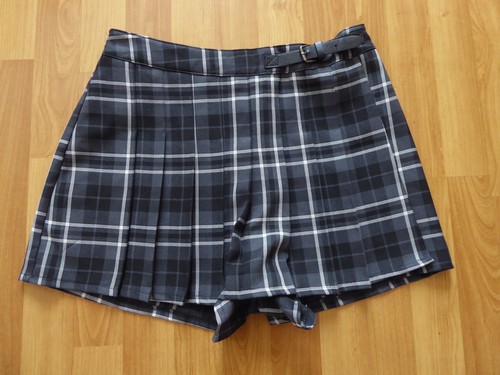 Skort schwarz grau - schwarz/grau, kariert