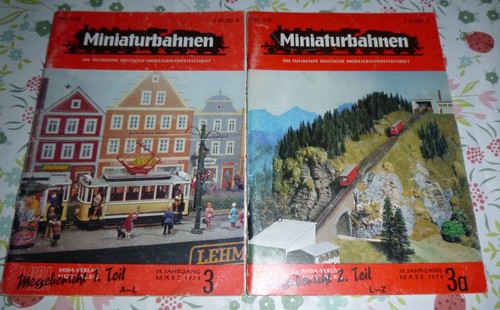 Miba miniaturbahnen hefte - 2, 3