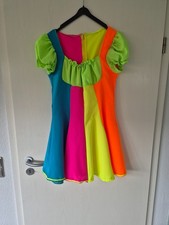 karneval kostüm damen, Regenbogenkleid sexy gr.36