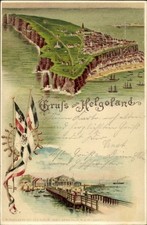 Litho nordseeinsel helgoland - nordseeinsel,