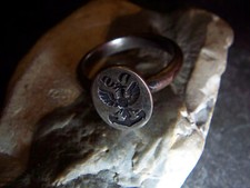 rarer-Patriotischer-Marine Ring Einzelstück-900-Silber-1914,-1918